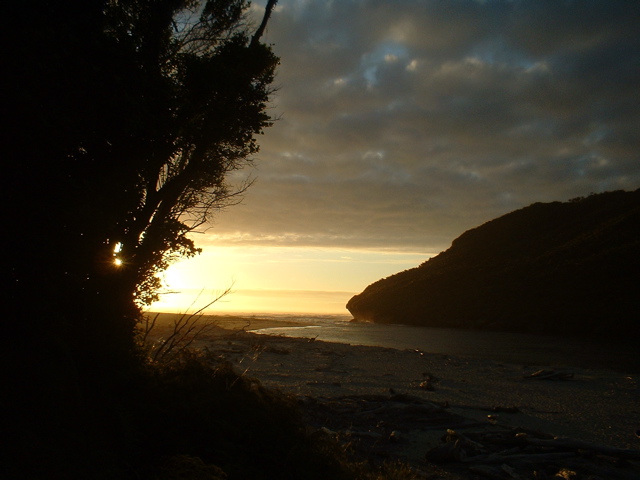 Sunset at Heaphy Bay